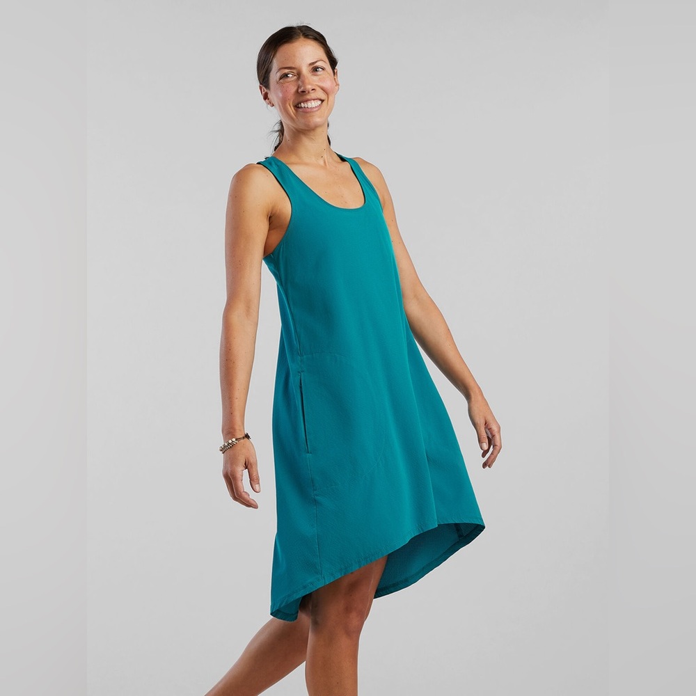 Title Nine Dune 2.0 Dress Swim Coverup Racerback Teal Active Beach Women’s XL